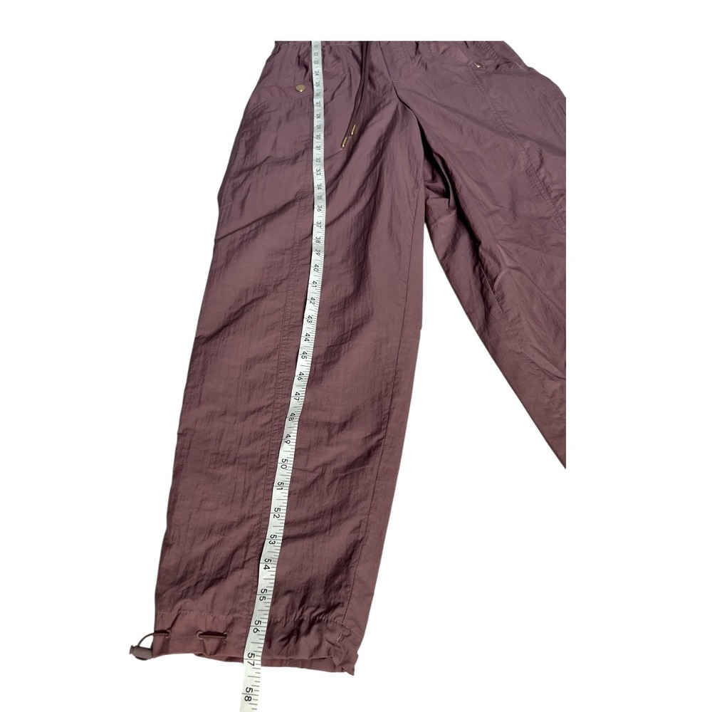 Athleta x‎ Alicia Keys Utility Jumpsuit Nylon Open Back Mauve Parachute Womens 0 - Picture 9 of 16